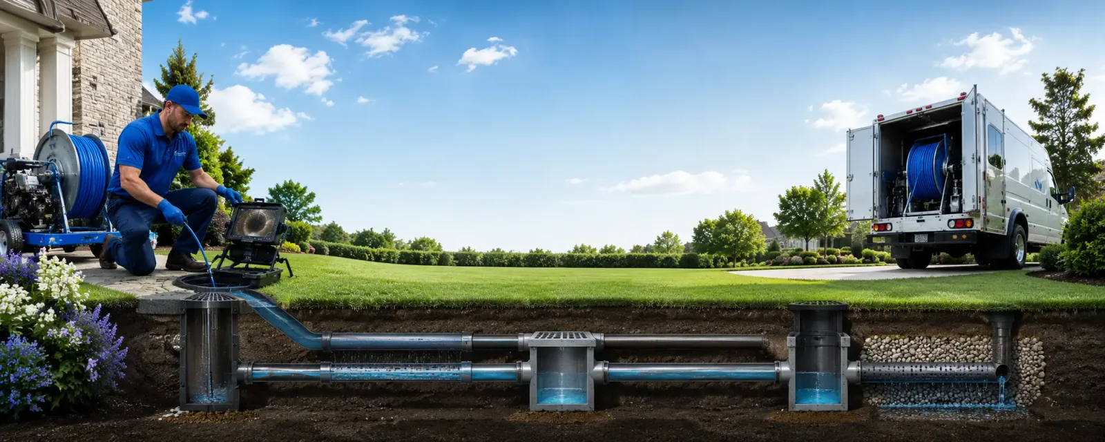 Outdoor drain cleaning information for Hampshire, TN